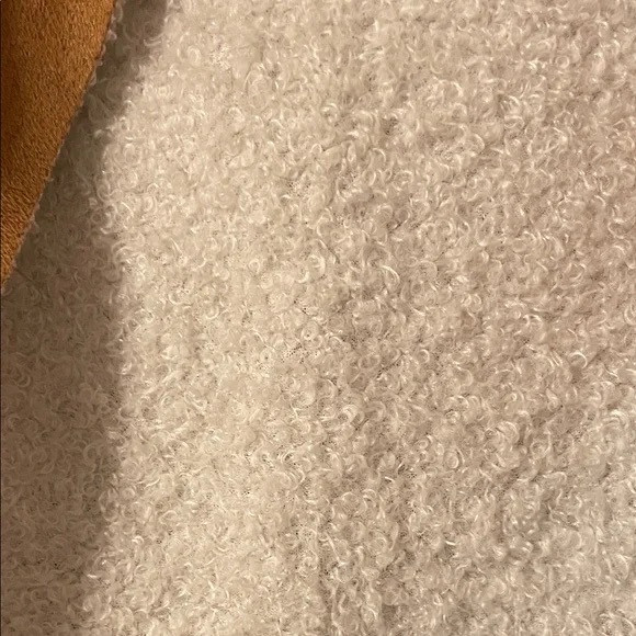 Women's Tan Jacket with Cream Lining - Picture 2 of 4